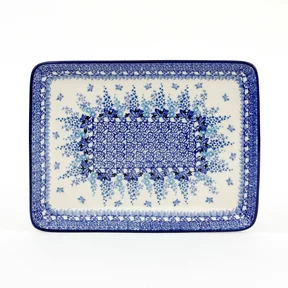 Tacka ceramiczna 111 24/18cm <br> 3277X Kwiat ostróżki